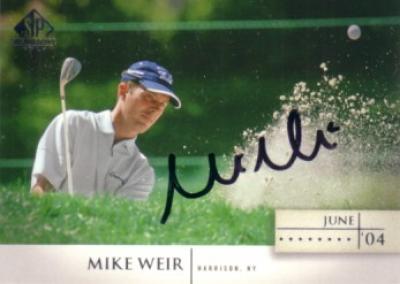 Mike Weir autographed 2004 SP Signature golf card