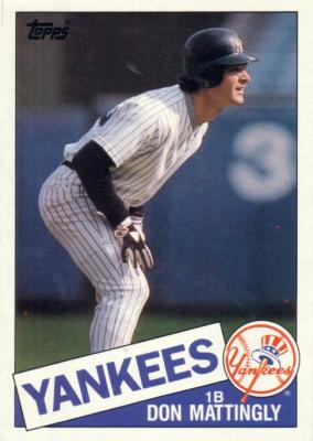 Don Mattingly New York Yankees 1985 Topps Super 5x7 inch jumbo card