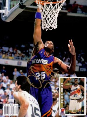 Oliver Miller autographed Phoenix Suns Beckett Basketball back cover photo