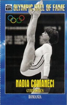 Nadia Comaneci Olympic Hall of Fame Sports Illustrated for Kids card