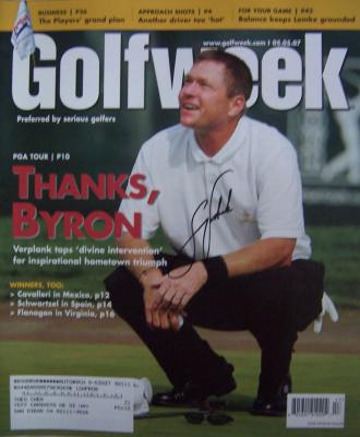 Scott Verplank autographed 2007 Golfweek magazine