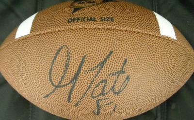 Golden Tate (Notre Dame) autographed Wilson NCAA football