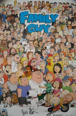 Alex Borstein autographed Family Guy 2010 Comic-Con poster