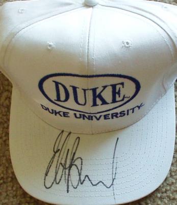 Elton Brand autographed Duke cap or hat