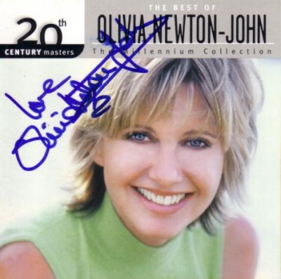 Olivia Newton-John autographed & Love inscribed Magic CD booklet