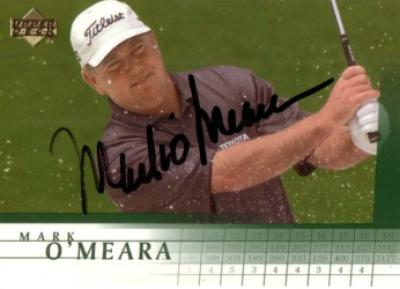 Mark O'Meara autographed 2001 Upper Deck golf card