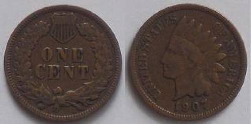 Coins;USA‑indian‑head‑cent‑1907