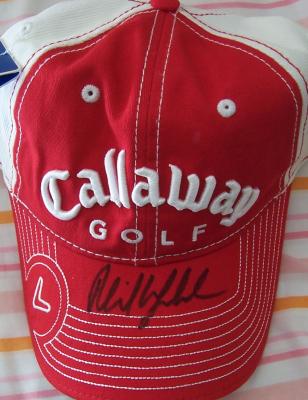 Phil Mickelson autographed Callaway golf cap or hat