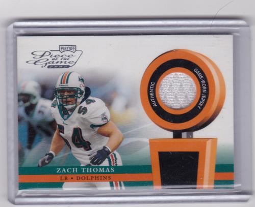 2002 PLAYOFF PIECE OF THE GAME JERSEY ZACH THOMAS