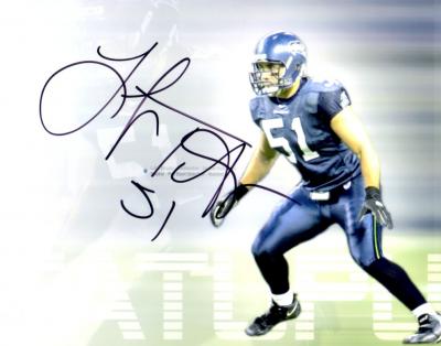 Lofa Tatupu autographed Seattle Seahawks 8x10 photo