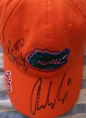 Riley Cooper & Brandon Spikes autographed Florida Gators cap or hat
