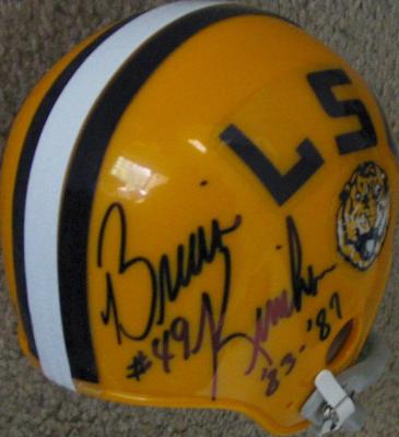 Brian Kinchen autographed LSU throwback mini helmet