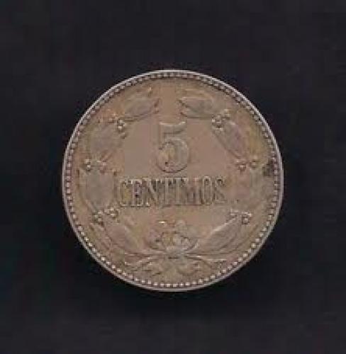 Coins;  Venezuela 5 Centimos 1938 Coin