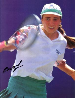 Anna Smashnova autographed full page tennis magazine photo