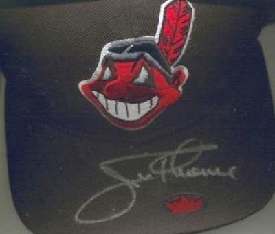 Jim Thome autographed Cleveland Indians game model cap