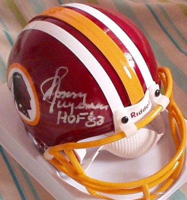 Sonny Jurgensen autographed Washington Redskins mini helmet