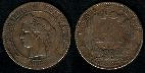 10 centimes; Year: 1870-1898; (km 815)