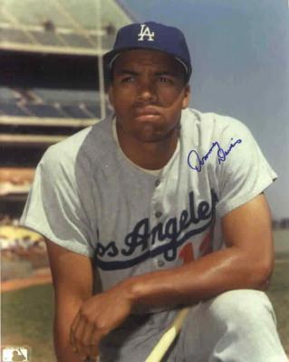 Tommy Davis autographed 8x10 Los Angeles Dodgers photo