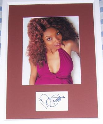 Brandy Norwood autograph matted & framed with 8x10 photo