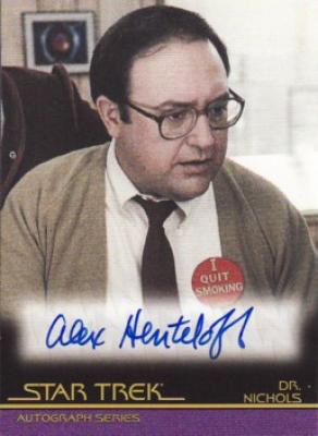 Alex Henteloff Star Trek certified autograph card