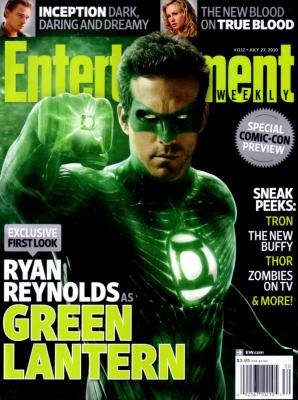 Green Lantern 2010 Comic-Con Entertainment Weekly magazine (Ryan Reynolds)