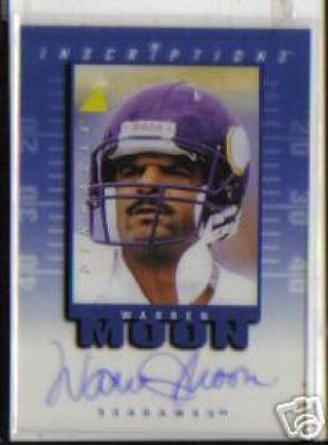 Warren Moon certified autograph Minnesota Vikings Pinnacle Inscriptions card