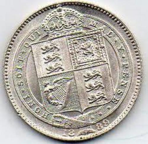 Beautiful 1889 Shilling Crafted Into A Badge