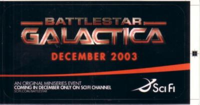 Battlestar Galactica miniseries 2003 promo sticker