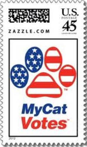 Stamps; My Cat Votes U.S. Postage Stamp; 45 cents