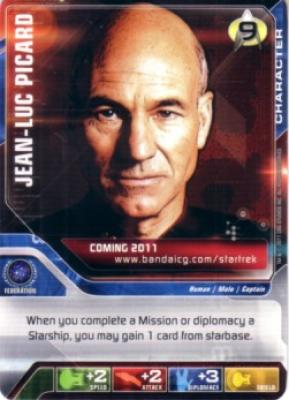 Star Trek Deck Building Game 2011 promo card (Jean-Luc Picard)