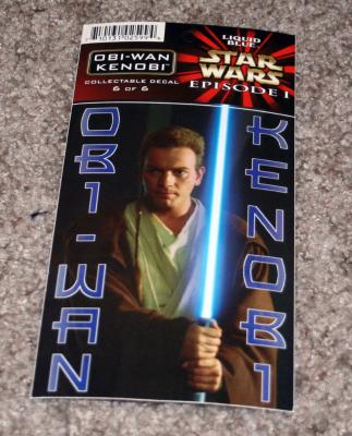 Obi-Wan Kenobi Star Wars Episode 1 decal or sticker