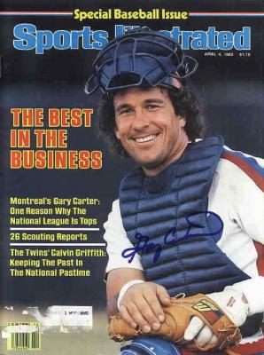 Gary Carter autographed Montreal Expos 1983 Sports Illustrated