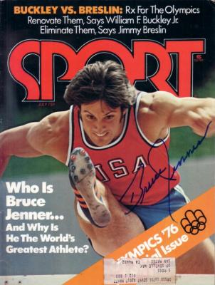 Bruce Jenner autographed 1976 Olympics Sport magazine
