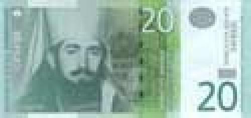 20 Serbian dinar; Serbian banknotes