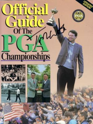 Tom Watson autographed Official Guide of the PGA Championships cover