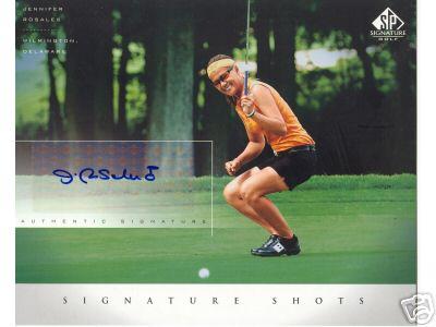 Jennifer Rosales (LPGA) certified autograph 2004 SP Signature Golf 8x10 photo card