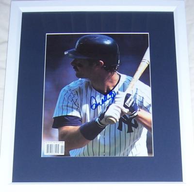 Don Mattingly autographed New York Yankees photo matted & framed
