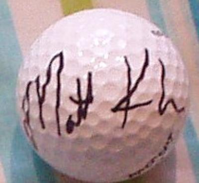 Matt Kuchar autographed golf ball