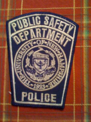 Old University Of New Hampshire Police Patch