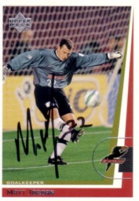 Matt Jordan autographed 1999 MLS Dallas Burn card