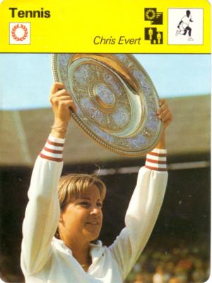 Chris Evert 1977 Sportscaster Rookie Card