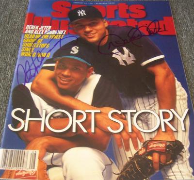 Derek Jeter & Alex Rodriguez autographed 1997 Sports Illustrated
