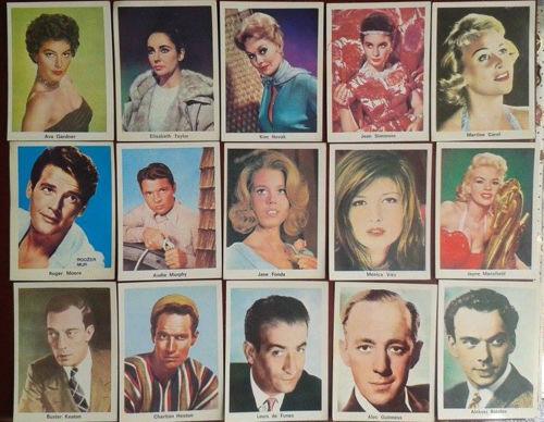 MOVIE STARS  CARDS 15 HOLLYWOOD ACTRESSES ACTORS