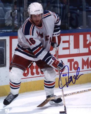 Pat Verbeek autographed 8x10 New York Rangers photo