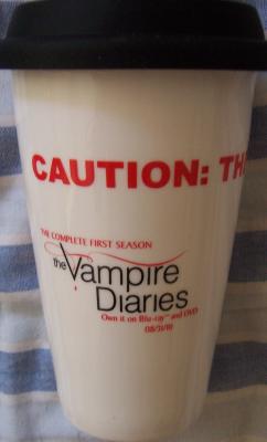 Vampire Diaries Human Target V 2010 Comic-Con promo coffee mug NEW IN BOX