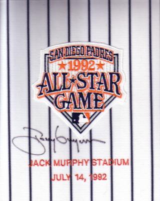 Tony Gwynn autographed 1992 All-Star Game jersey sleeve patch