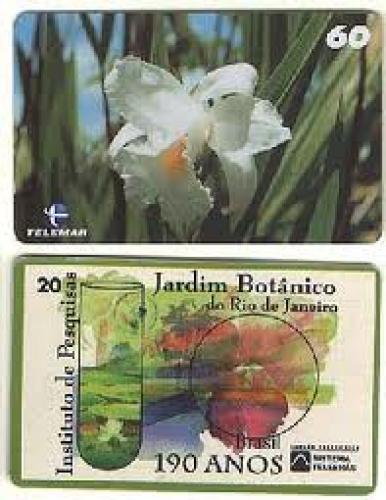 Brazil Phone Card;  Featured as one of ten orchids