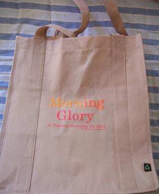Morning Glory movie promo cloth shopping or tote bag