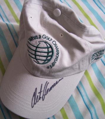 Retief Goosen autographed World Golf Championships cap