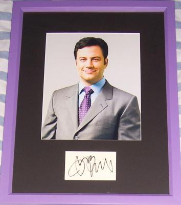 Jimmy Kimmel autograph matted & framed with 8x10 photo